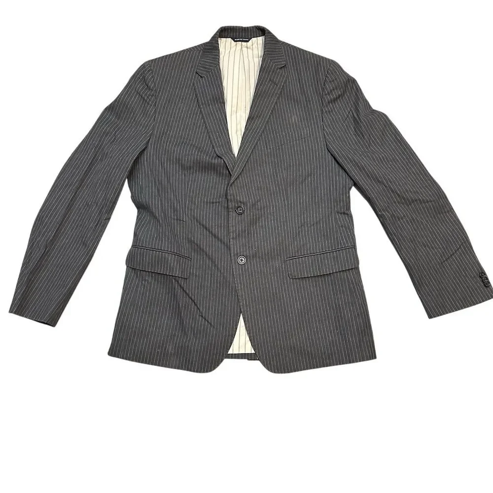 Banana Republic Men's Gray Striped Tailored Fit‎ Blazer Size 44R
